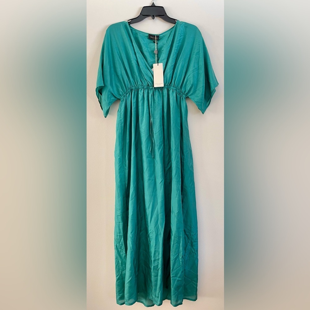 Roberto Collina | Silk Midi Dress | Short Sleeve | Women's XS